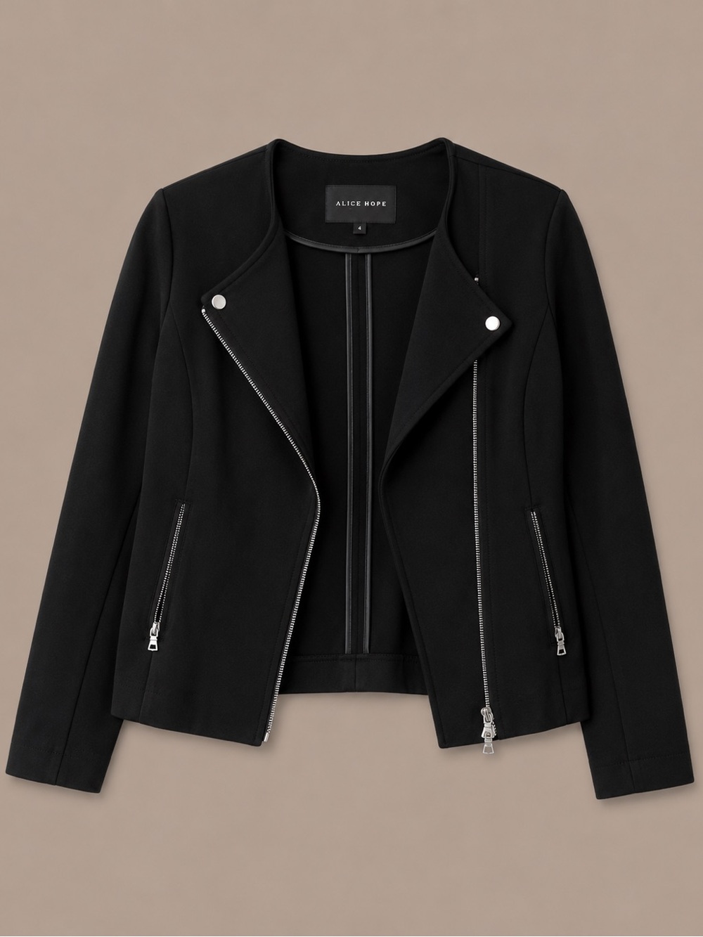 Alice Hope Black Moto Jacket